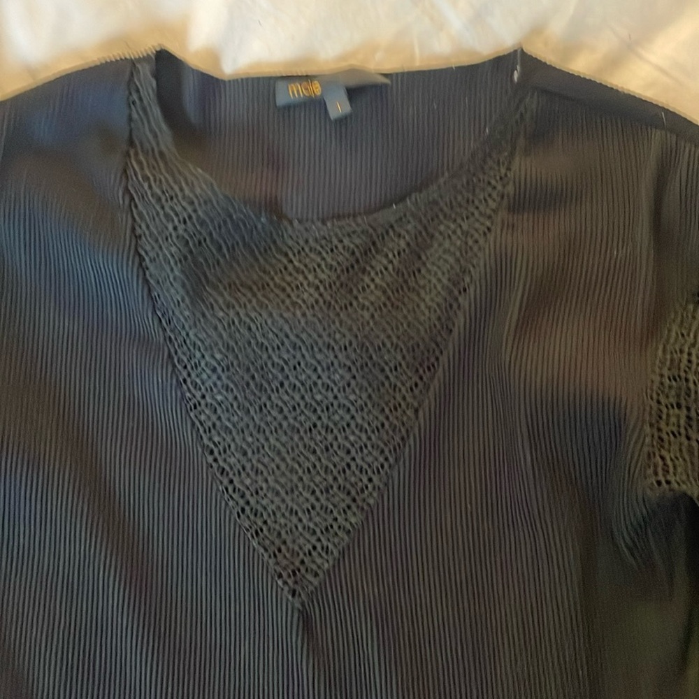 Maje Mixed Media Top - Picture 4 of 4